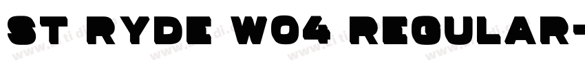 St Ryde W04 Regular字体转换